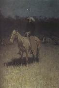 Frederic Remington Cow-Puncher's Lullaby (mk430 oil painting picture wholesale